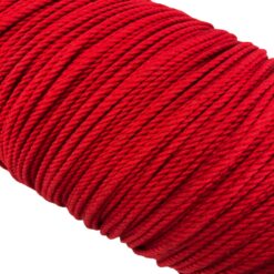 6mm red natural cotton rope 660 metre reel 1