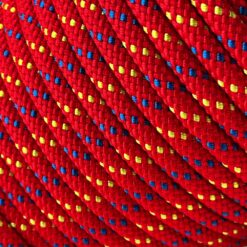 9mm red yellow blue double braided nylon rope 1