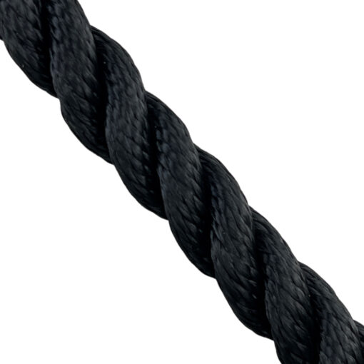 14mm black 3 strand nylon rope on a reel 5