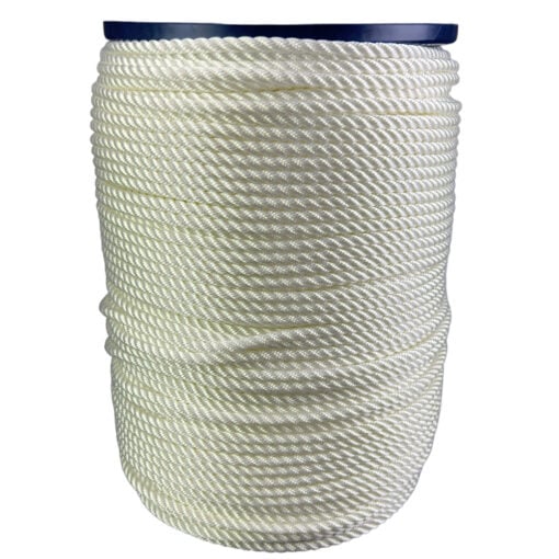 6mm white polyester rope 300 metre reel 2