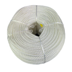 6mm white pre stretched polyester rope 300 metre coil 3