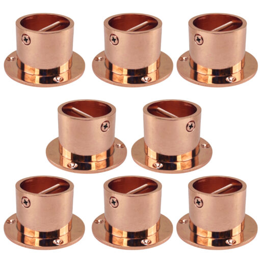 pack of 8 copper bronze cup end rope fittings 1