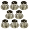 pack of 8 satin nickel cup end rope fittings 1