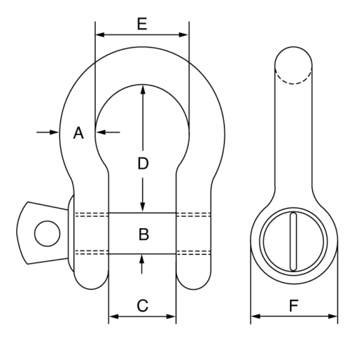 12 tonne tested safety bow shackle 4