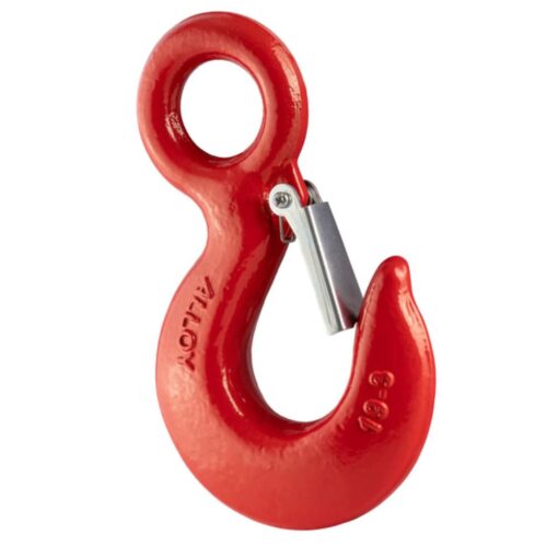 box of 10 3 tonne red eye hook with safety catch 2