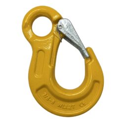 box of 10 grade 80 yellow eye sling hook with safety catch 7 8 mm 2