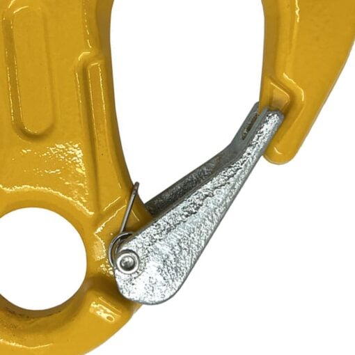 box of 10 grade 80 yellow eye sling hook with safety catch 7 8 mm 3