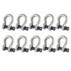 box of 10 x 2 tonne tested safety bow shackles 1