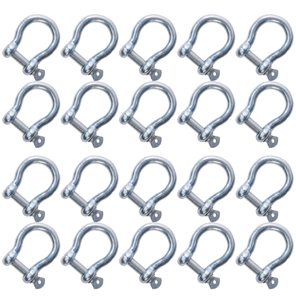 Box of 20 x 16mm Commercial Bow Shackles - RopeServices UK