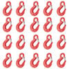 box of 20 grade 80 red eye sling hooks with safety catch 7 8 mm 1