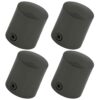 pack of 4 x 40mm gun metal black end cap rope fittings 4