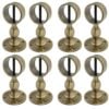 pack of 8 x 36mm antique brass standard handrail brackets rope fittings 2