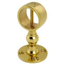 pack of 8 x 30mm polished brass standard handrail brackets rope fittings 1