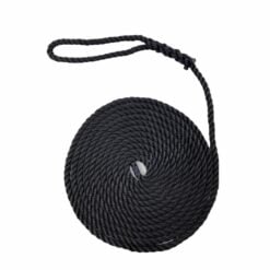 2 x 16mm black softline mooring ropes x 6 metres 4