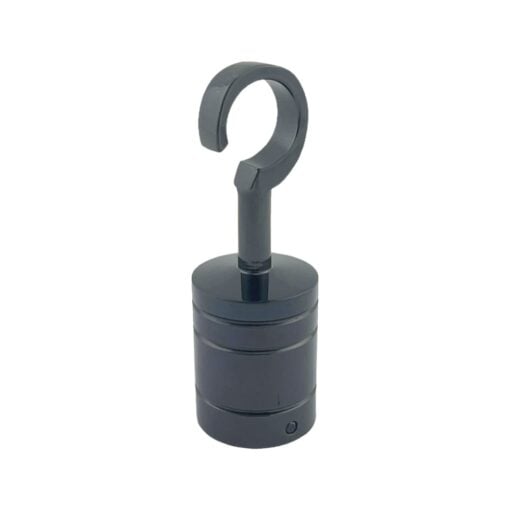 4 x 24mm gun metal black decking rope hook fittings 4