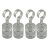 4 x 40mm polished chrome decking rope hook fittings 1