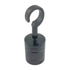 4 x 40mm gun metal black decking rope hook fittings 2