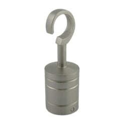 4 x 40mm satin nickel decking rope hook fittings 4