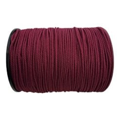 natural cotton rope burgundy 4