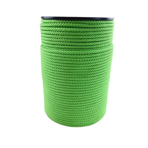 lime green braided polypropylene rope 1