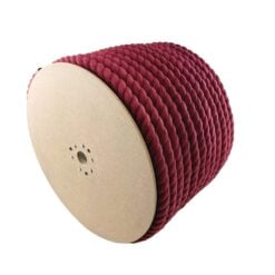 natural cotton rope burgundy 1