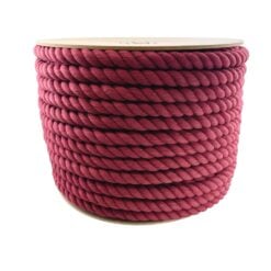 natural cotton rope burgundy 3