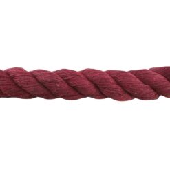 natural cotton rope burgundy 5