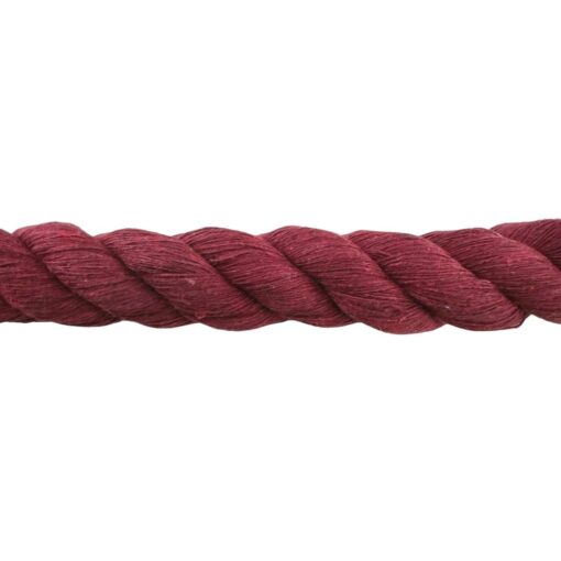 natural cotton rope burgundy 5