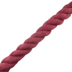 natural cotton rope burgundy 6