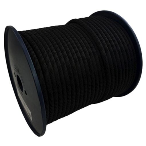 rs black spiral braided polypropylene rope 2