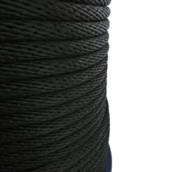 rs black spiral braided polypropylene rope 4