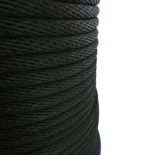 rs black spiral braided polypropylene rope 4