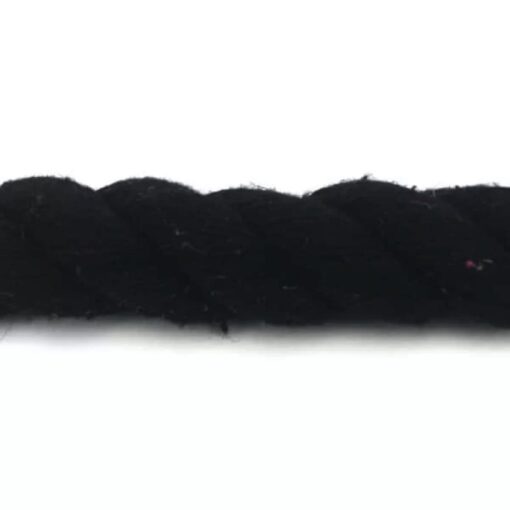 black natural cotton bondage rope by the coil 1