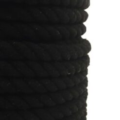 black natural cotton bondage rope by the coil 4