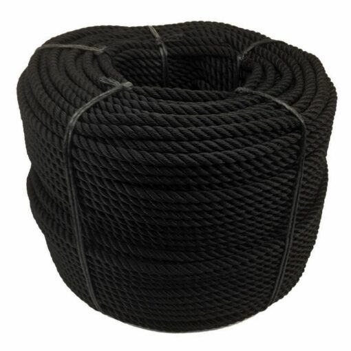 black nylon bondage coil 1