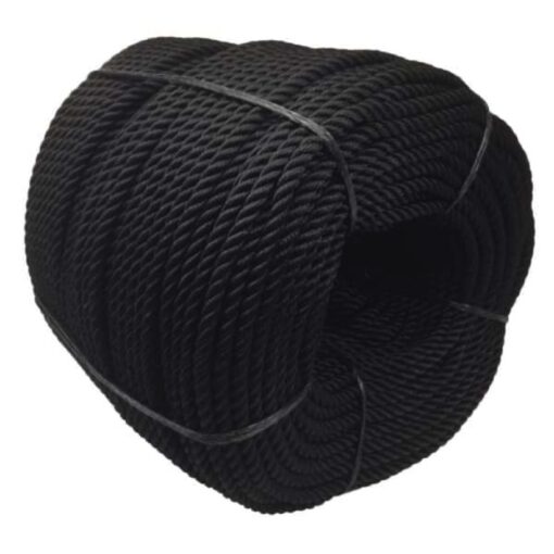 black nylon bondage rope 1