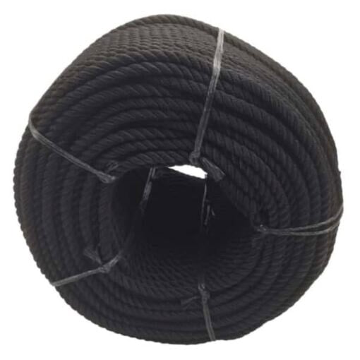 black nylon bondage rope 2