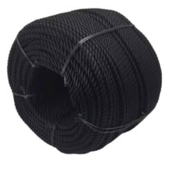 black nylon bondage rope 3