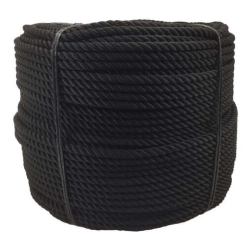 black nylon bondage rope 4