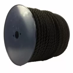 black nylon bondage rope on a reel 1