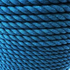 blue natural cotton bondage rope by the coil 4