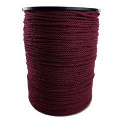 burgundy natural cotton bondage rope by the coil 5