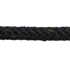 double braided polyester rope black with multicoloured fleck 1