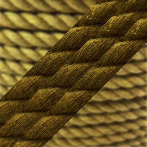 gold natural cotton bondage rope by the coil 1