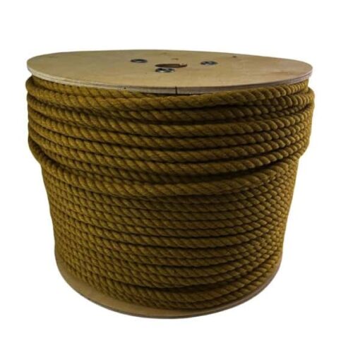 gold natural cotton bondage rope by the coil 2