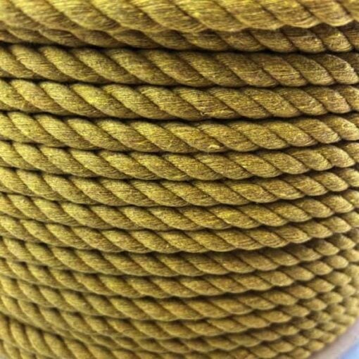 gold natural cotton bondage rope by the coil 4