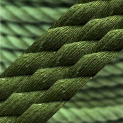 green natural cotton bondage rope by the coil 1