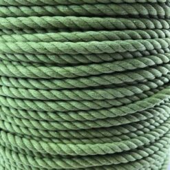 green natural cotton bondage rope by the coil 4