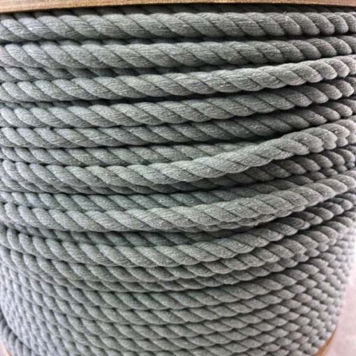 grey natural cotton bondage rope by the coil 4