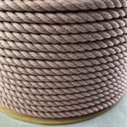 light pink natural cotton bondage rope by the coil 4